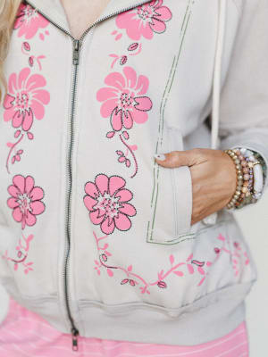 Flower Blooms Jacket - Mushroom L / Mushroom