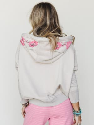 Flower Blooms Jacket - Mushroom L / Mushroom