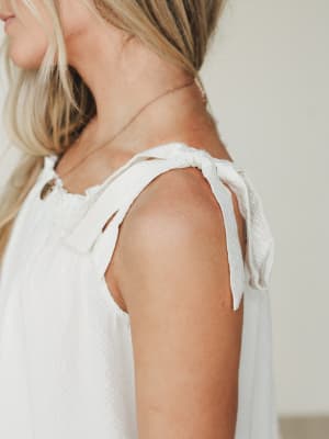 Sunrise Ruffle Tunic - Natural L / Natural