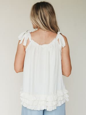 Sunrise Ruffle Tunic - Natural L / Natural