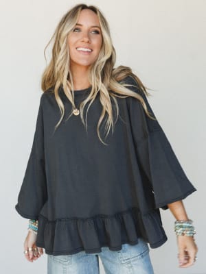 Wild Love Tee - Black L / Black