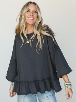 Wild Love Tee - Black L / Black