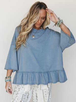 Wild Love Tee - Navy L / Navy