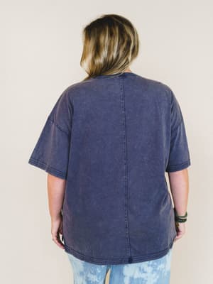 Bird Song Tee - Ash Navy L / Ash Navy