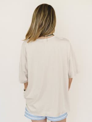 Bird Song Tee - Khaki L / Khaki