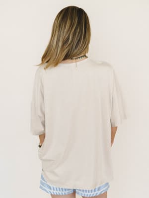 Bird Song Tee - Khaki L / Khaki