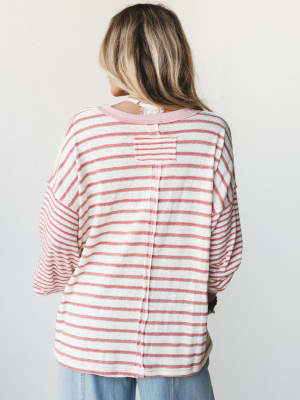 Here for the Moon Long Sleeve Tee
- Pink S / Pink