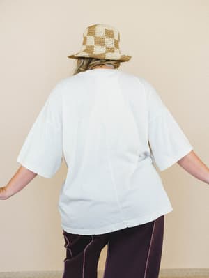 Daisy Drift Top - Off White L / Off White