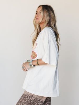 Daisy Drift Top - Off White L / Off White