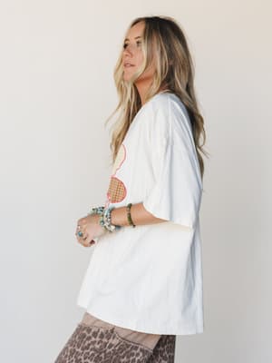 Daisy Drift Top - Off White L / Off White