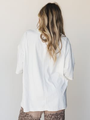 Daisy Drift Top - Off White L / Off White