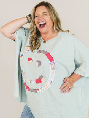 Big Smiles Tee - Sage L / Sage
