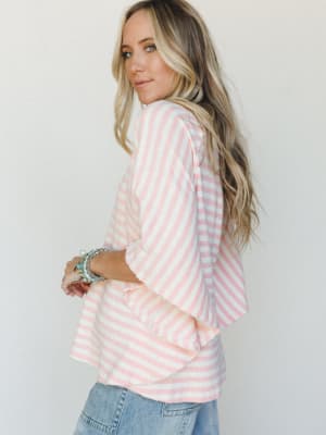 All in Time Tee
- Blush L / Blush