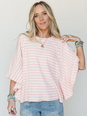 All in Time Tee
- Blush L / Blush