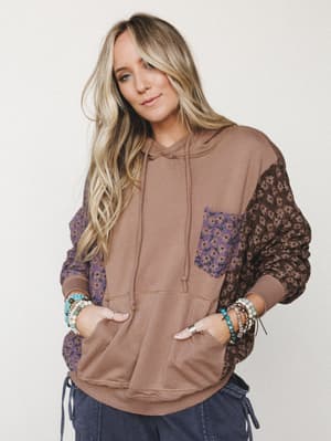Clary Floral Mix Hoodie: undefined