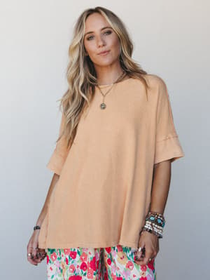Soft Fern Top - Chai Latte