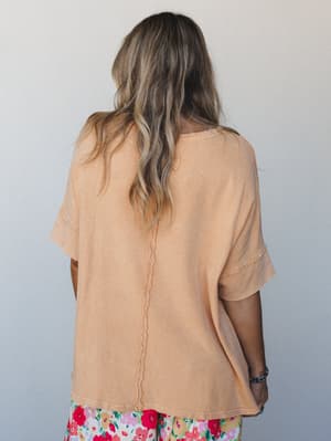 Soft Fern Top - Chai Latte