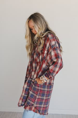 driftwood-plaid-top-red/Red