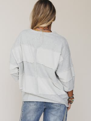 go-lightly-terry-knit-top-heather-gray/Gray