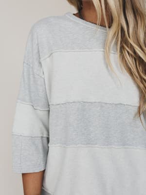 go-lightly-terry-knit-top-heather-gray/Gray