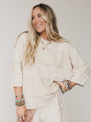Go Lightly Terry Knit Top: undefined