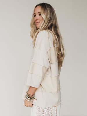 go-lightly-terry-knit-top-khaki/Khaki