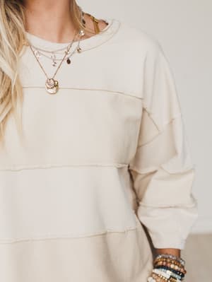 go-lightly-terry-knit-top-khaki/Khaki