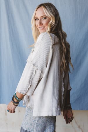 jaqueline-textured-top-ecru/Beige