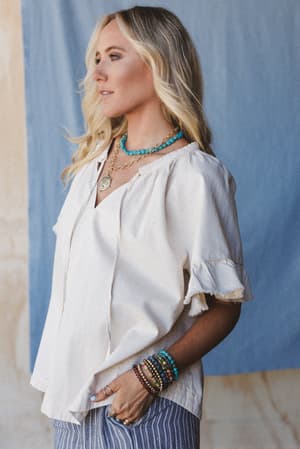 hearts-aligned-ruffled-sleeve-top-natural/Beige