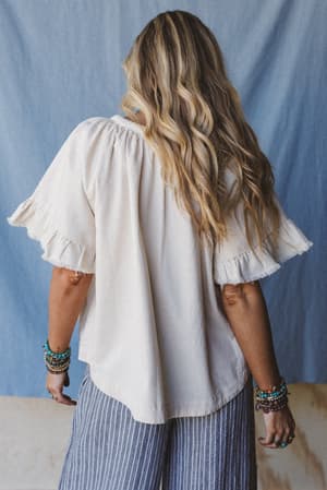 hearts-aligned-ruffled-sleeve-top-natural/Beige