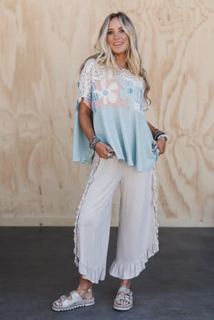 the-nest-saturdays-ruffle-wide-leg-pants-oatmeal/Beige