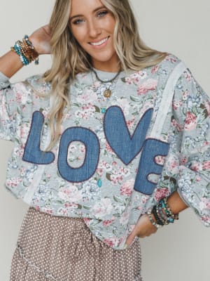 All about Love Pullover - Heather Gray L / Heather Gray