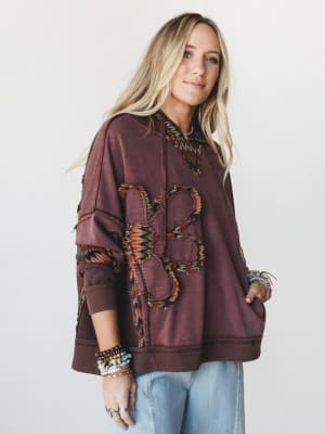 Patchwork Poppy Sweater: undefined