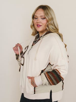 Patchwork Poppy Sweater - Natural L / Natural