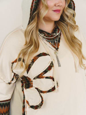 Patchwork Poppy Sweater - Natural L / Natural