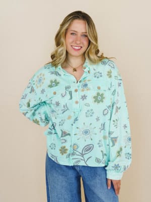 Nature Lover Top - Mint L / Mint
