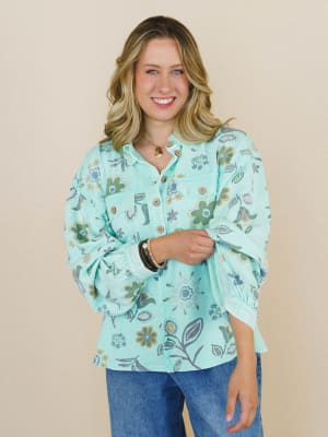 Nature Lover Top - Mint L / Mint