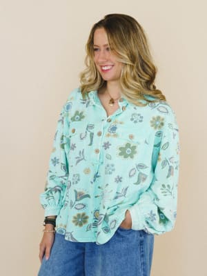 Nature Lover Top - Mint L / Mint
