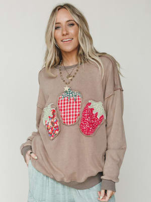 Strawberry Fields Pullover - Mocha L / Mocha