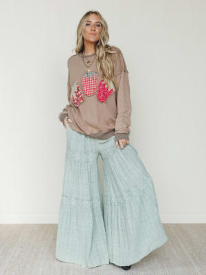 Strawberry Fields Pullover  - Mocha L / Mocha