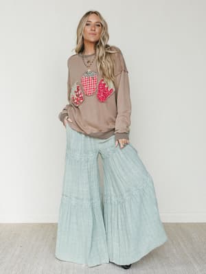 Strawberry Fields Pullover - Mocha L / Mocha