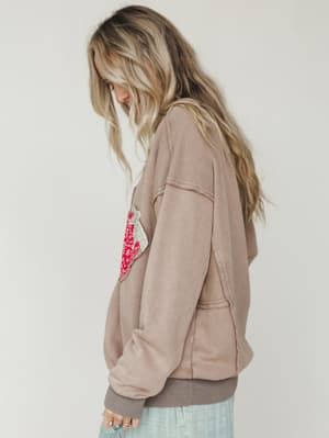 Strawberry Fields Pullover - Mocha L / Mocha