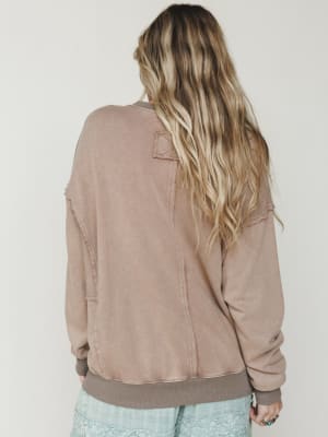 Strawberry Fields Pullover - Mocha L / Mocha