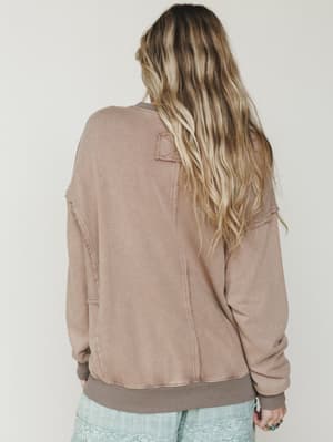 Strawberry Fields Pullover - Mocha L / Mocha