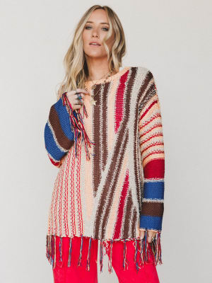 Pastel Melodies Sweater
- Coral Brown L / Coral Brown