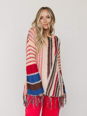 Pastel Melodies Sweater
 - Coral Brown L / Coral Brown