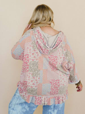 Cassia Floral Bloom Top - Khaki S / Khaki