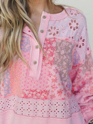 Life in Florals Tee - Cotton Candy S / Cotton Candy