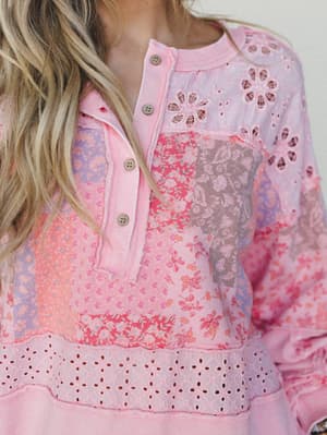 Life in Florals Tee - Cotton Candy S / Cotton Candy