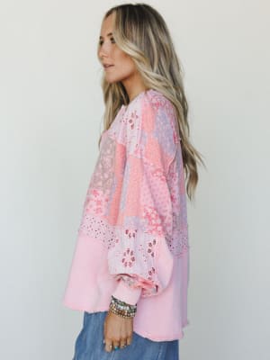 Life in Florals Tee - Cotton Candy S / Cotton Candy